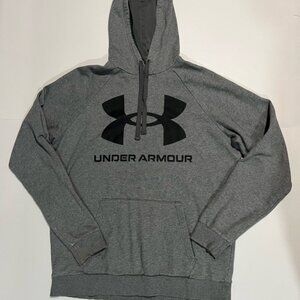 Under Armour Gray and Black Hoodie with Bold Logo